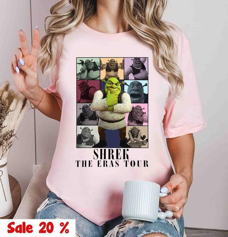 Shrek Eras Tour Funny Trending T-Shirt, Fiona and Shrek T-Shirt, Funny Shrek Trending Tee, Shrek Eras tour T-Shirt, Funny Trending Shrek T-Shirt, Gift