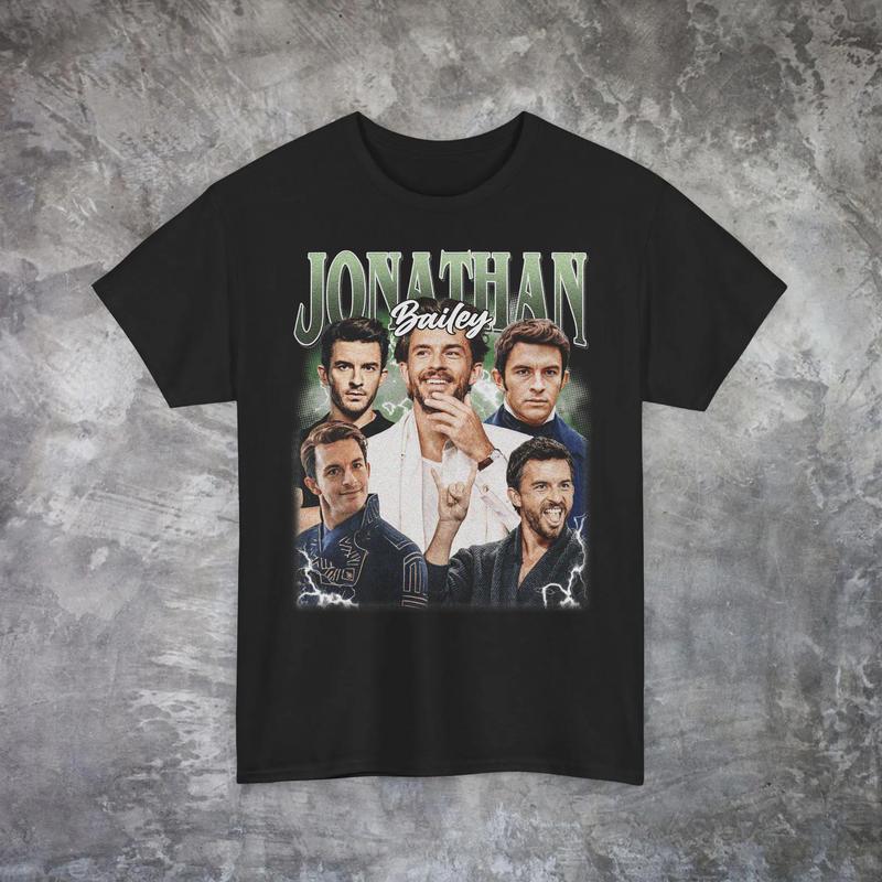 Jonathan Bailey Retro 90s Vintage T-shirt, As Fiyero Prince Wicked Movies,Wizard of Oz, Broadway Merch Shirt, Gift For Movies Lovers Casual Clothing