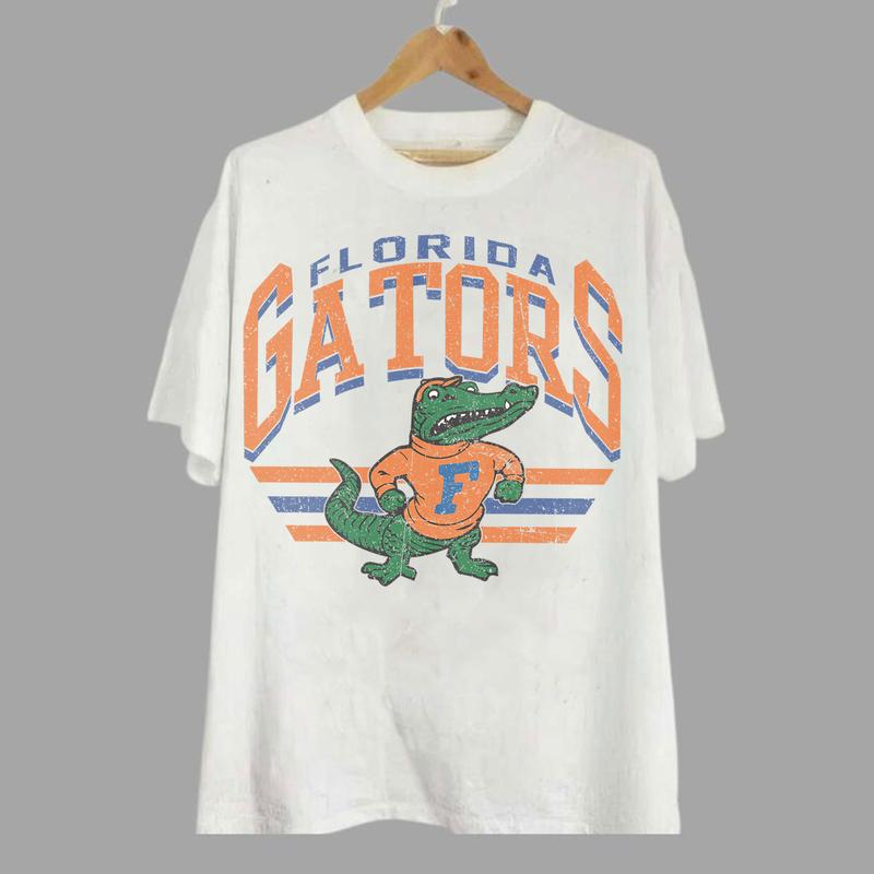 Florida Gators Vintage Football NCAA Sweatshirt - Tshirt - Hoodie, University of Florida Unisex Football NCAA Shirt, Unisex Vintage NCAA Shirt, Classi