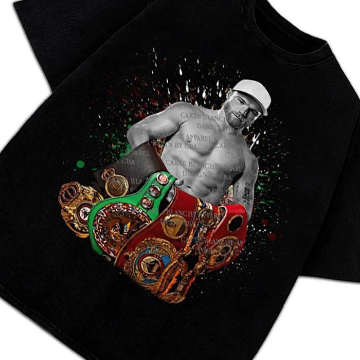 Canelo Alvarez Undisputed Champ Mexico Goat Saul Alvarez Boxing Vintage Style Graphic Design T-Shirt Crewneck Cotton