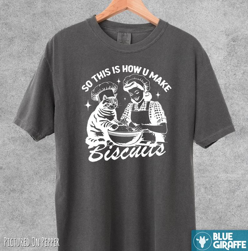 Cat Biscuits Vintage T-Shirt, Comfort Colors Shirt