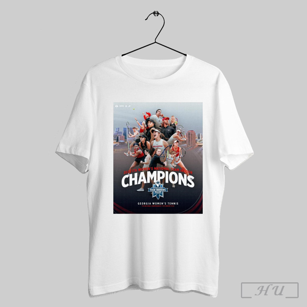 Trendy Poster Uga Womens Tennis 7th National Championship 2025 Ita Womens National Team Indoor Champions T Shirt Hoodie...