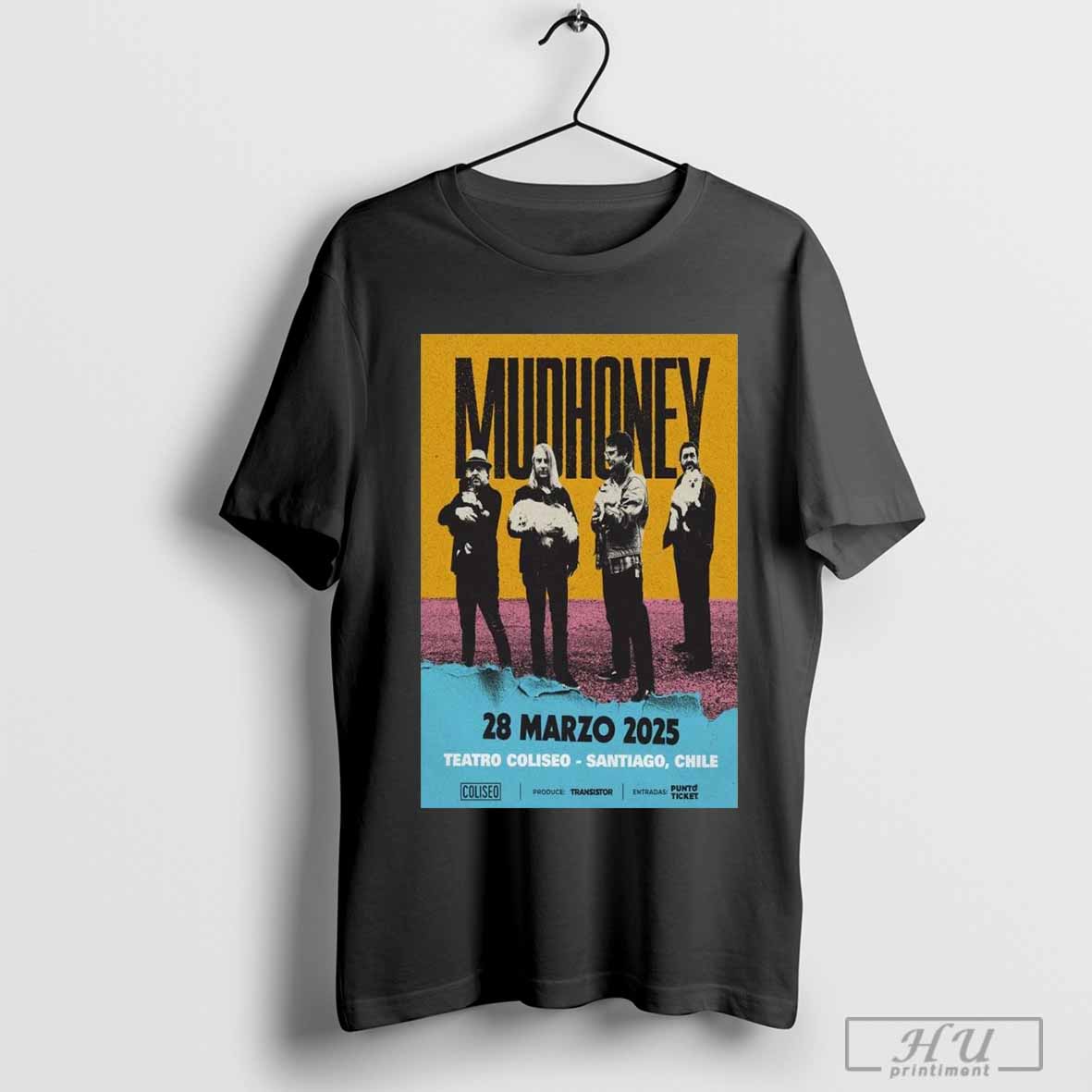 Official Mudhoney March 28 2025 Teatro Coliseo Santiago Chile Show Poster shirt Hoodie Sweatshirt | TeeSparky.com