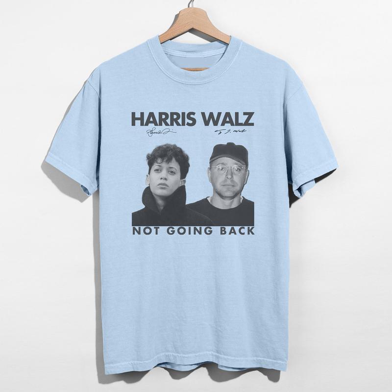 Vintage Young HÃÂ°rris Walz Mug T-Shirts, HÃÂ°rris Walz Not Going Back Shirts