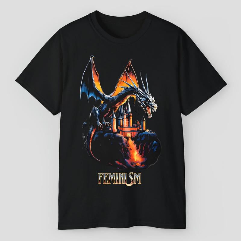 FÃÂµminism Dragon Fantasy Vintage Shirts