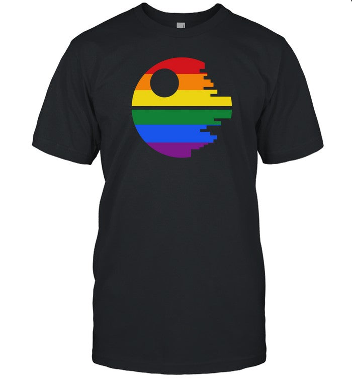 Rainbow Death Star T-Shirt, Hoodie, Tank Top, Sweater And Long Sleeve T-Shirt