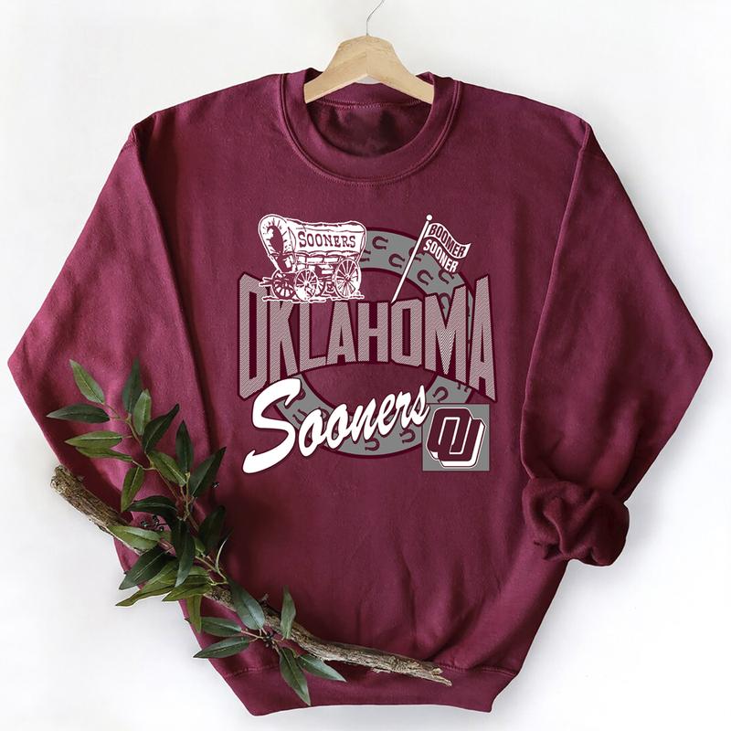 25. Oklahoma Sooners Vintage NCAA Sportswear, Hoodie, Cotton Sweatshirt, Classic University Team Apparel Menâ€™s Gift