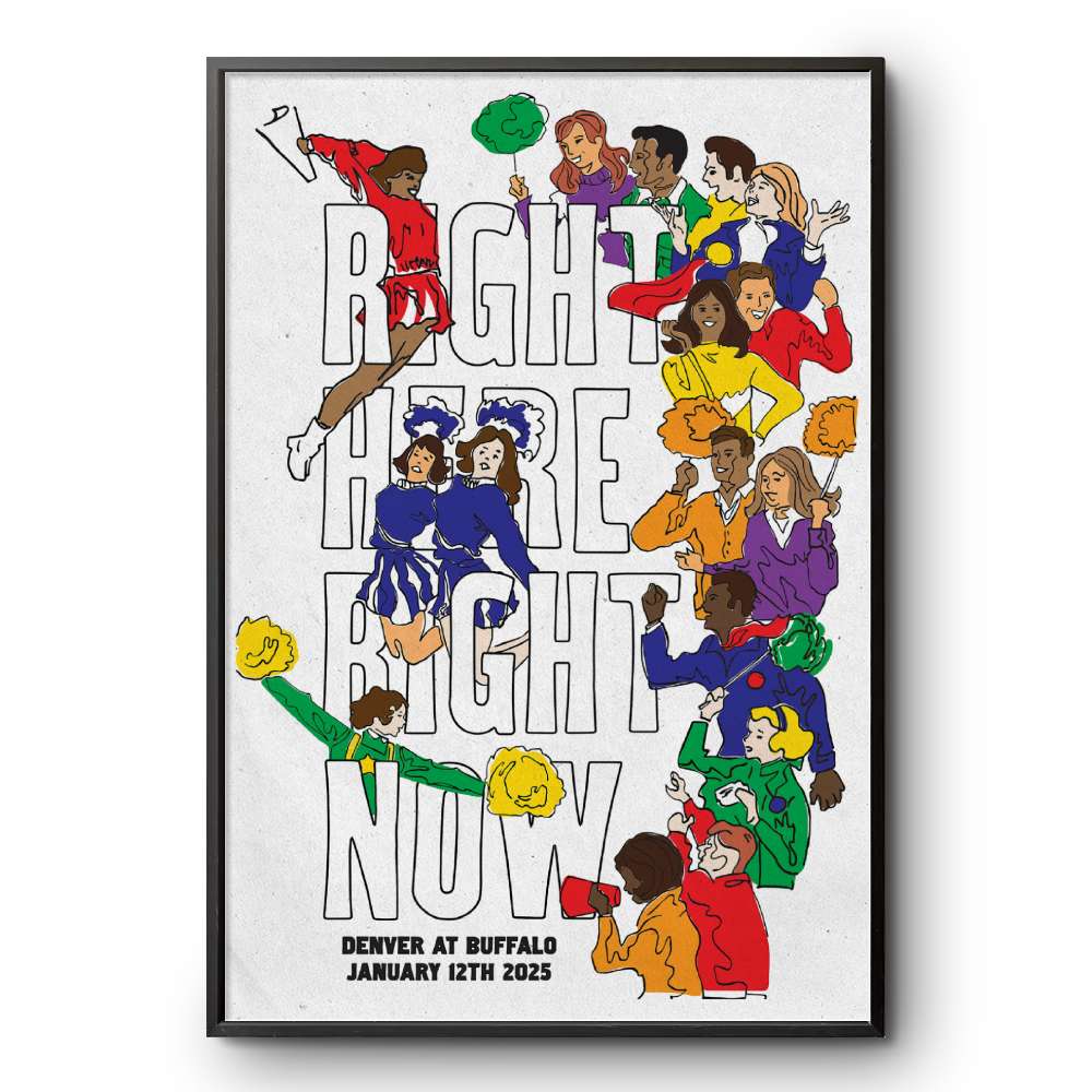 January 12 2025 Denver Broncos vs Buffalo Bills Highmark Stadium Orchard Park Poster