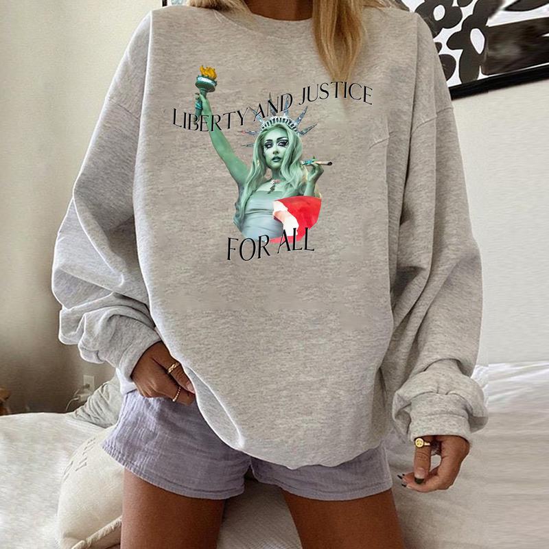 Vintage liberty and justice retro Tshirt Sweatshirt Hoodie