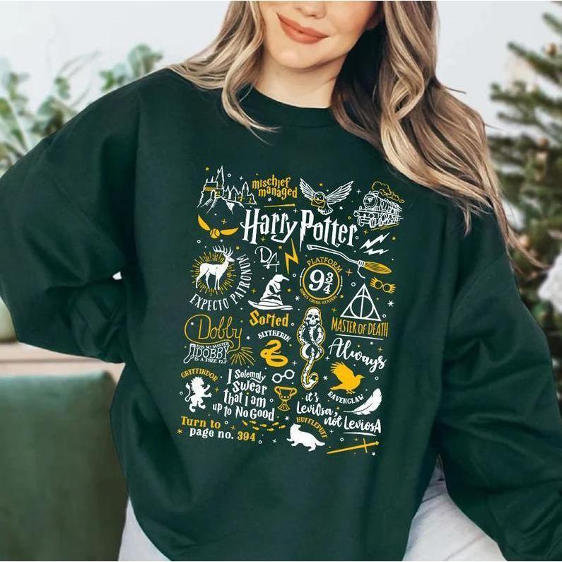 Harrry Pottter Quotes Shirt, Harrry Pottter Merch, HP Fan Gift, Vintage #Hogwarts House Shirt, Potterhead Shirt Gift, Magic World Shirt, Retro Wlzards