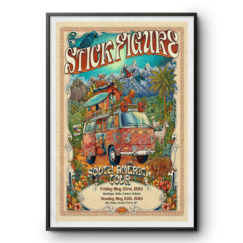 May 23 And 25, 2025 Stick Figure Teatro Coliseo & Terra SP Poster