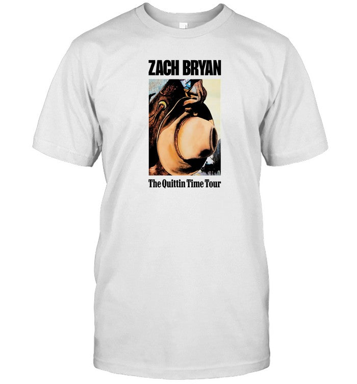 T-Shirt Zach Bryan Quittin Time Tour 2024 Cowboy Limited