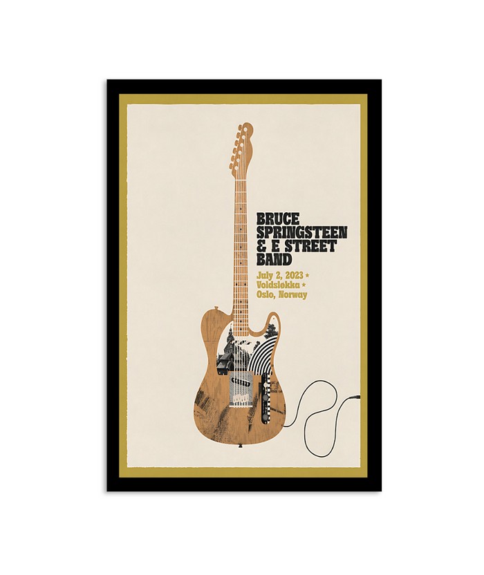 July 2nd Bruce Springsteen and the E-Street Band World Tour 2023 Voldslokka Oslo Norway Poster Limit