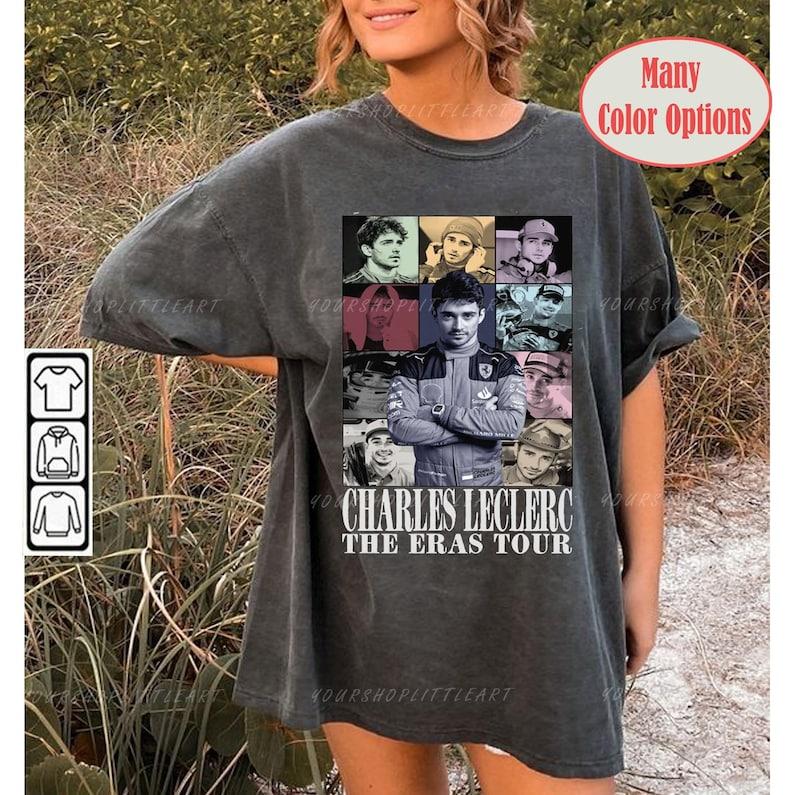 Charles Leclerc The Eras Tour Shirt Vintage Racing Tshirt Bootleg Charles Leclerc Tee Vintage Design Graphic Tee 90s Sweatshirt Gift - Unisex T-Shirt,