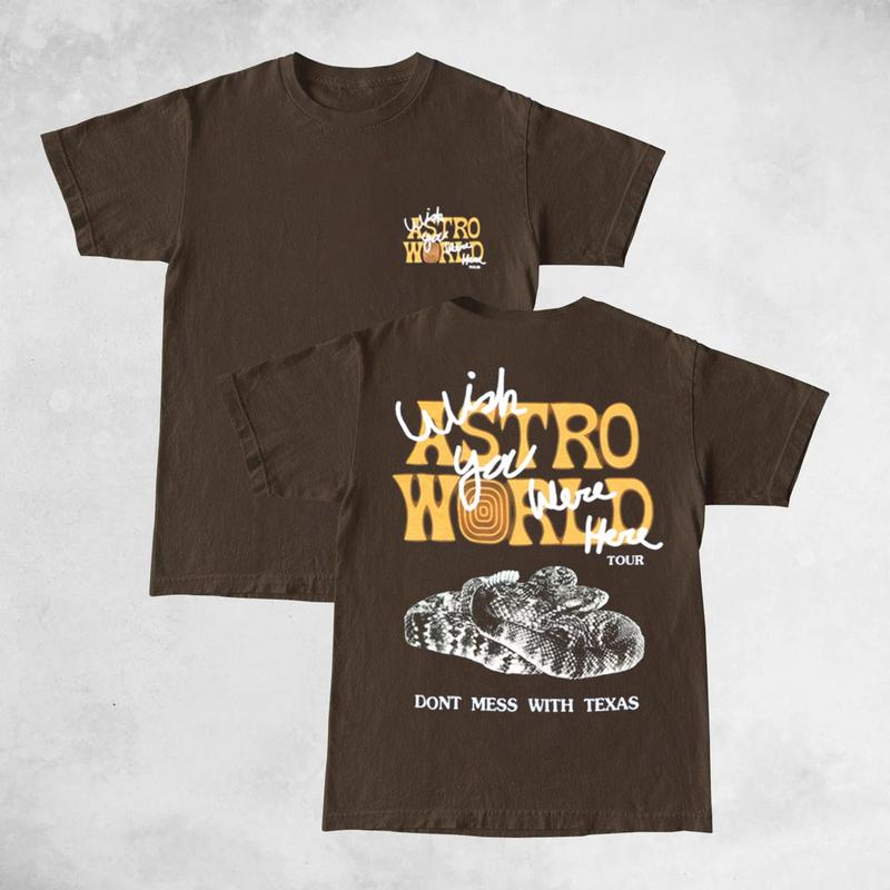 Travis Astroworld Texas Houston Tour Exclusive Cotton Unisex Shirt Rap Shirt Rapper Rap Tee Hiphop Shirt Music Tour Merch Gift for Him Gift For Her Vi