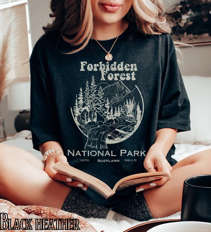 Forbidden Forest Wizard Harry Potter Shirt National Park Tshirt Universal Studios T-shirt Bookish Fandom Gifts Vintage Apparel T-shirts, Crewnecks, Hoodies Womenswear