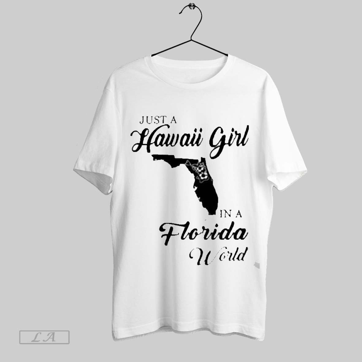 Top Just A Hawaii Girl In A Florida World 2025 Unisex Sweatshirt T Shirt Hoodie | TeeSparky.com