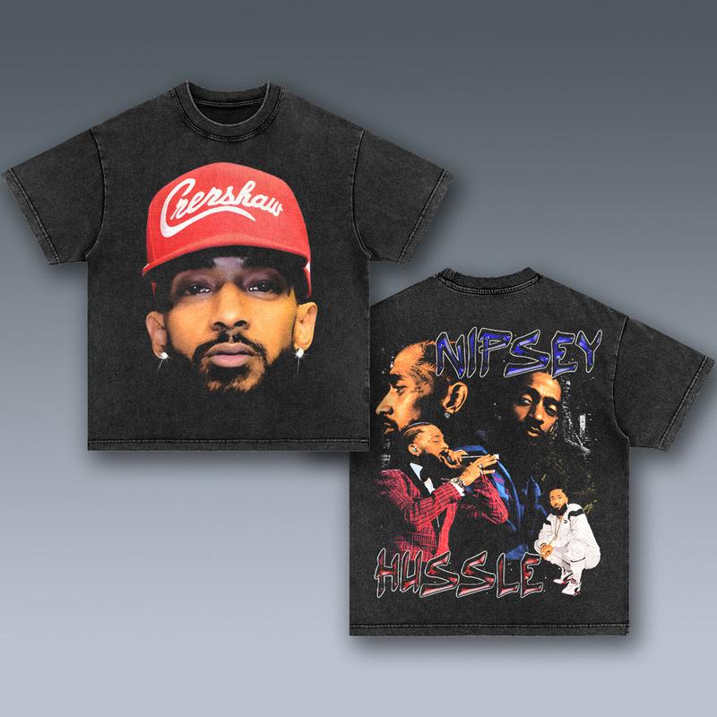 NIPSEY HUSSLE NTT06 2 SIDES Cotton Vintage Shirt To Match Sneaker Hiphop Clothing Rapper Merch Shirt, Hiphop Tour Concert 2024, Gift For Fan Y2K Aesthetic Hoodie Sweatshirt