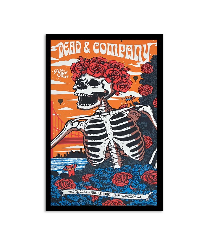 Dead & Company Oracle Park, CA San Francisco The Final Tour Summer 2023 July 16th Poster