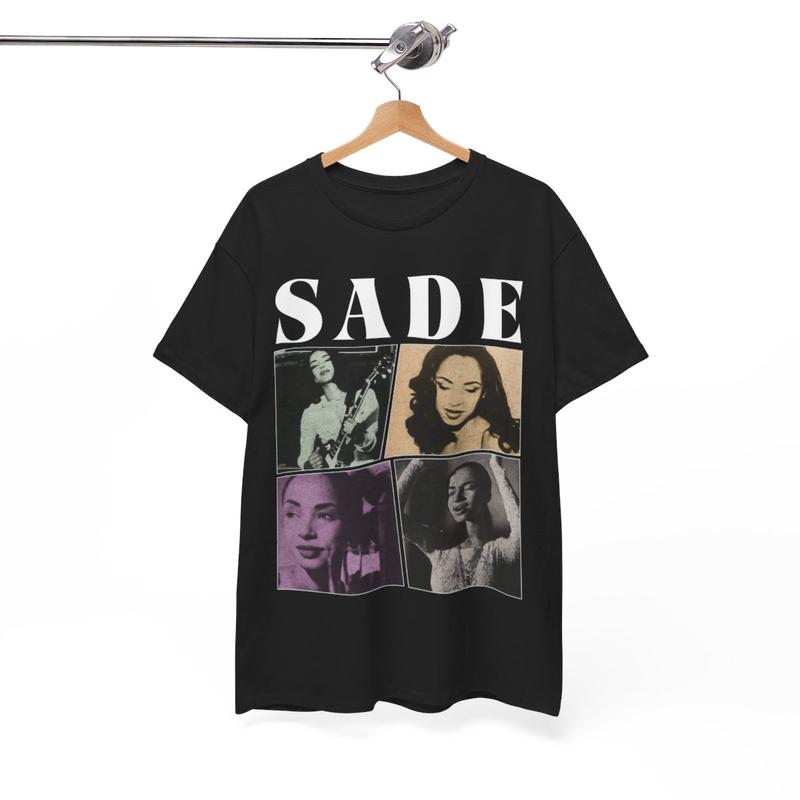 Sade Vintage Style T-Shirt, Sade Singer Music Vintage 90Ã¢â‚¬â„¢S Menswear Unisex T-shirt Cotton Tshirt
