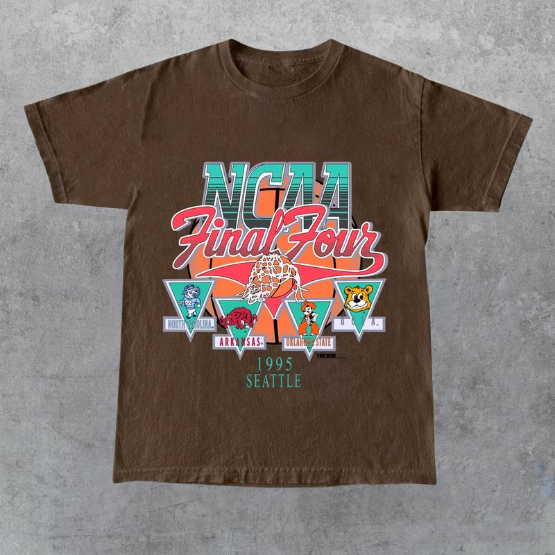1995 NCAA Final Four Official Game Shirt, graphic vintage sports tees summer shirts for men, Gift for Her, Gift for Him, Gift for Friend