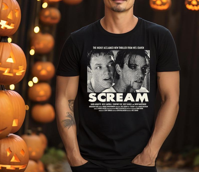 Halloween Horror Movie Hoodie Screamm Wes Craven T-Shirt, No You Hang Up Horror Classic Sweatshirt, Unisex Vintage Retro Screamm Top