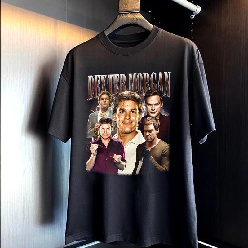 Dexter Morgan Vintage Shirt, Dexter T-Shirt, Gift Dexter Morgan Gift For Movies Lovers Casual Clothing Fabric Menswear Top Fleece