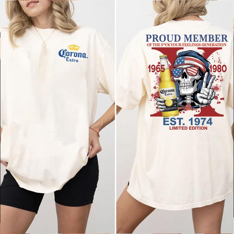 Gen X Proud Member Shirt: Customize, Raised On Hose Water Neglect Vintage Inspired, Funny T-Shirt