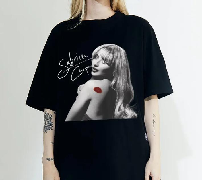 Vintage 90s Sabrinaa T-Shirt, Carpenter 2024 Tour Shirt Cotton Fabric