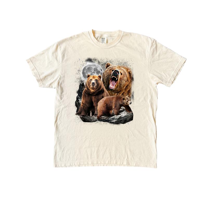Bears and Moon Graphic Shirt Shirt, Vintage Comfort Colors Shirt