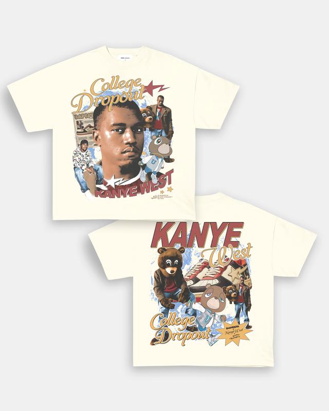 COLLEGE DROPOUT V2 TEE - [DS] , Free Shipping, Unisex T-Shirt, Sweatshirt, Tour shirt, Rapper Shirt, Graphic Shirt, big face tee,