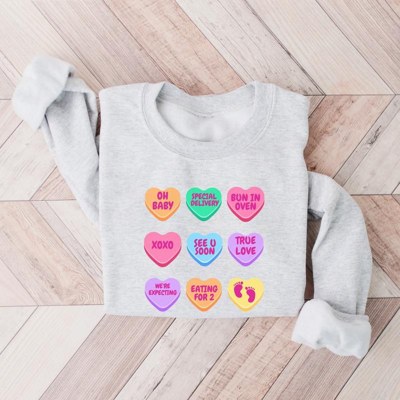 Pregnancy Announcement Gift Valentine baby Reveal Valentine's Day Pregnancy Shirt Gift for new Mom Maternity... (Image 4)