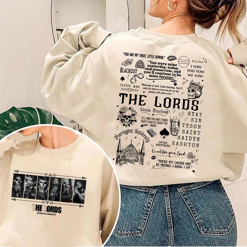 The LORDS Series Book Boys 2 Sides Sweatshirt, Barrington University Shirt, Shantel Tessier Merch, LORDS Series... (Image 2)
