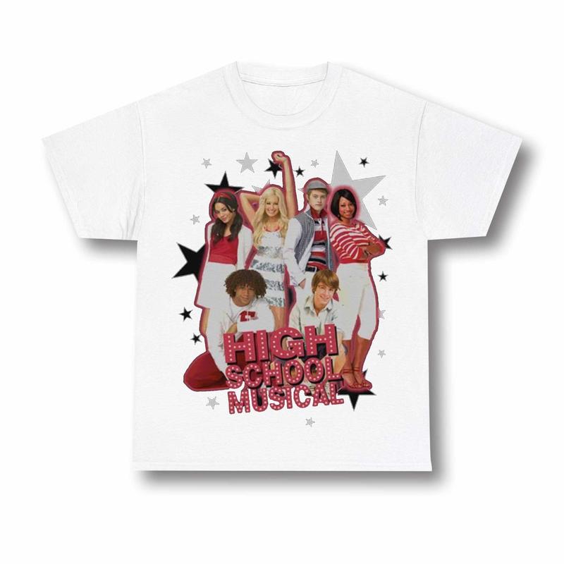 High School Musical The Series Shirt, Vintage Troy Bolton Shirt, East High School Tee, Sharpay Evans, Vintage Movie Graphic Cotton Clothing