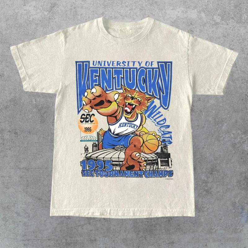 Vintage 1995 Kentucky Wildcats T-Shirt Classic Cotton, Full Color T-Shirt, Unisex T-Shirt, For Men, For Women, Gift for Her, Gift for Him, Gift for Fr