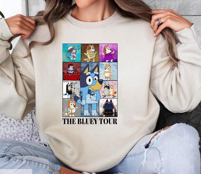 TS Blueytour Sweatshirt, Blueyy Sweatshirt - His and Hers Fashion - Variety of Designs - Statement Pieces - Colorful Range - Every Size, Every Body