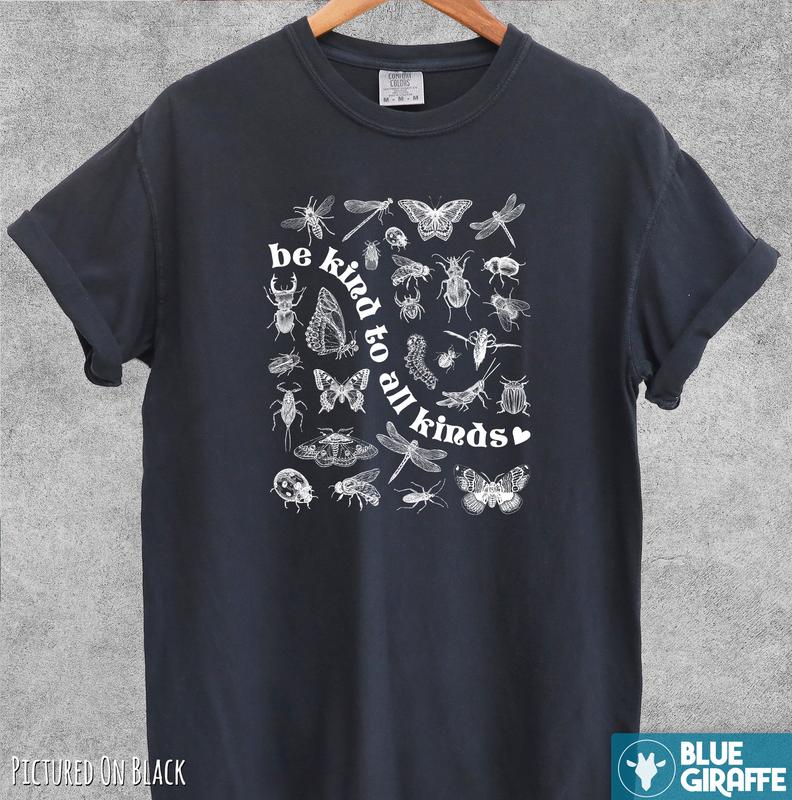 Be Kind To All Kinds Vintage Tshirt, Retro Comfort Colors Shirt