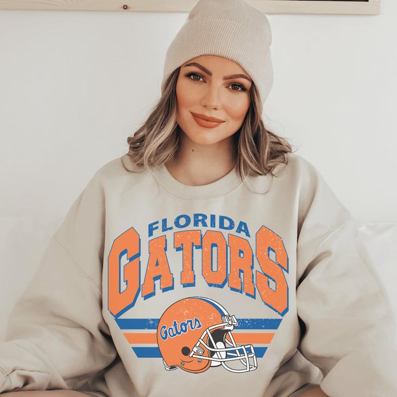 Vintage The University of Florida Football Sweatshirt, Trendy Florida Gators Football Fan Gifts, NCAA Florida Gators Football Game Day, Florida Gators Football Women Shirt Florida Gators Sweatshirt HSW01