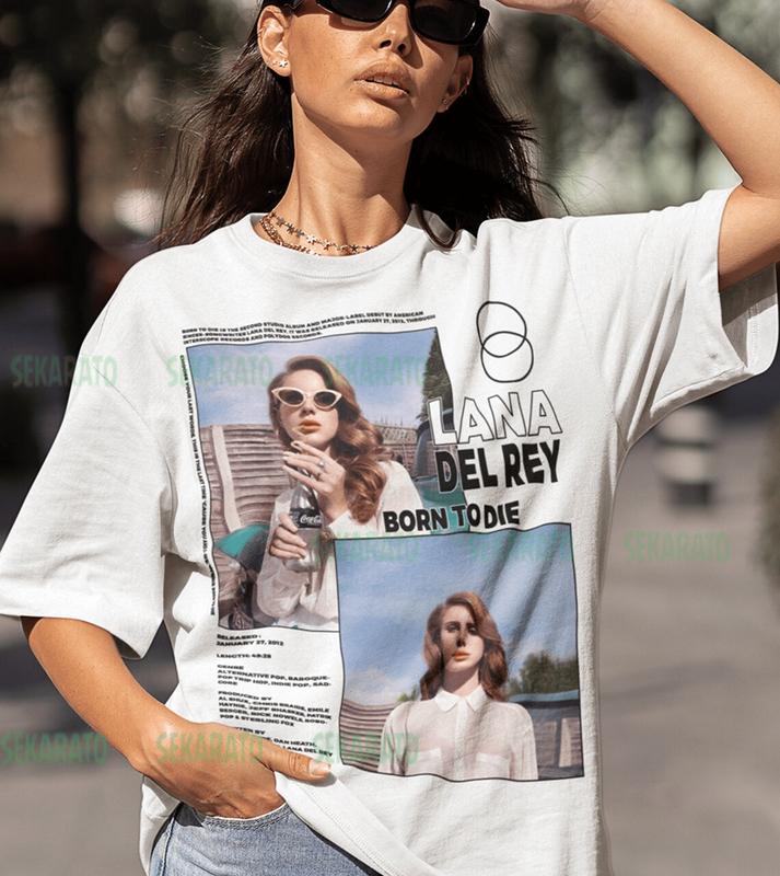 Vintage Style Bootleg Inspired Tee Graphic Unisex Tee Lanas S Dels S Rey Shirt, Aesthetic Pop Album Tee LD01, Unisex Cotton Graphic Shirt