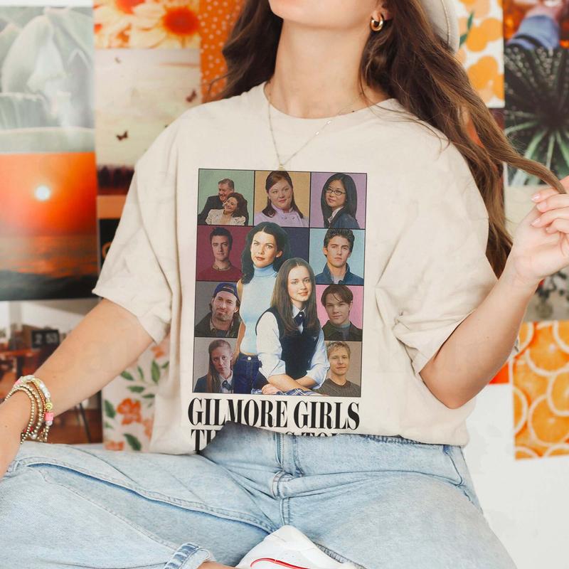 Gilmore Girls Eras Tour 2024 Vintage Shirts, Cotton Unisex T-Shirt, Crew Neck, Size S- 3XL, Menswear Top, Womenswear Top Underwear Streetwear