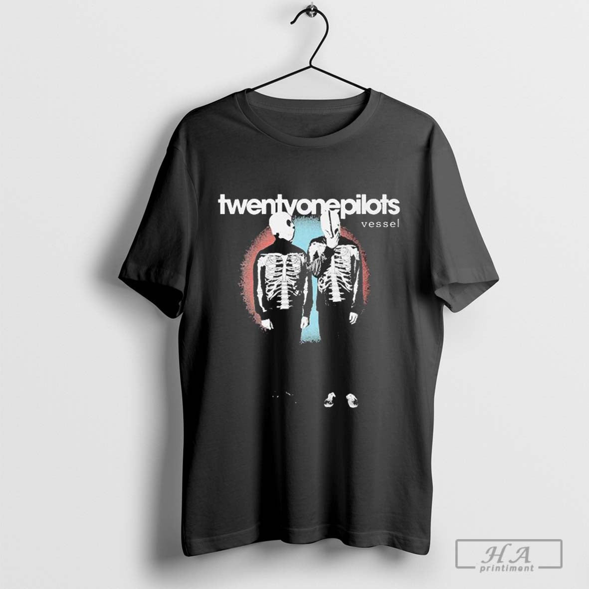 Official Twenty One Pilots Vessel Anniversary Skeleton T-shirts Hoodie Sweatshirt | TeeSparky.com