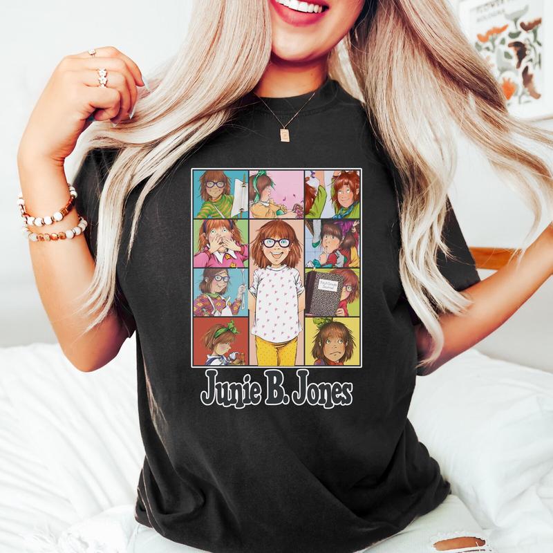 Junie B Jones First Grade Teacher Vintage Shirts, Cotton Unisex T-Shirt, Crew Neck, Size S- 3XL, Menswear Top, Womenswear Top Underwear Streetwear