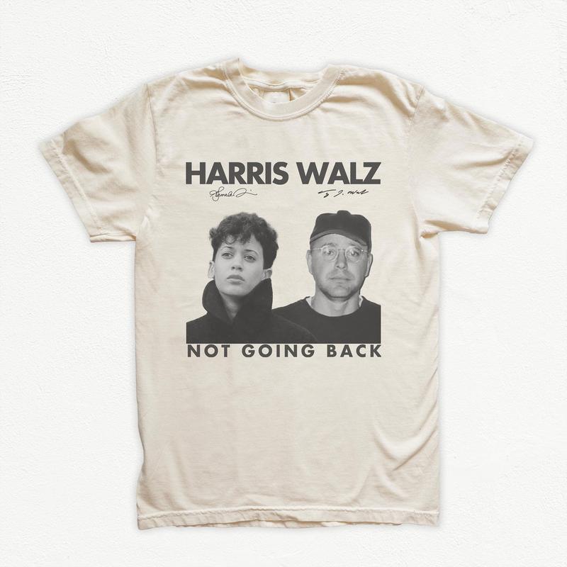Vintage Young HÃÂ°rris Walz Mug T-Shirts, HÃÂ°rris Walz Not Going Back Shirts