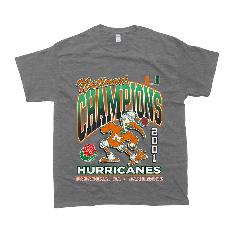 Miami Hurricanes Locker Vintage Tubular Tee Menswear Top
