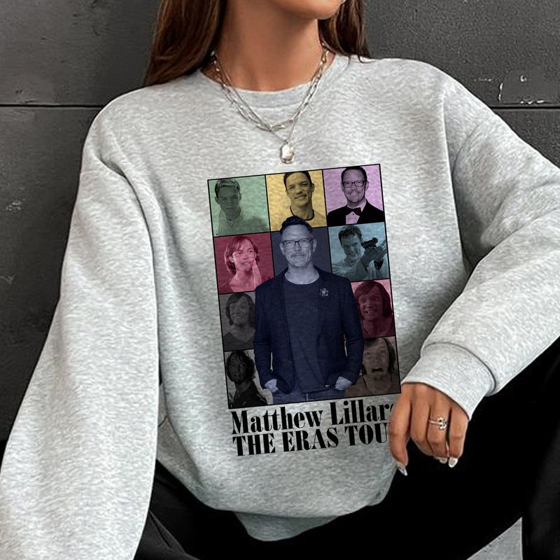 MATTHEW LILLARD Retro Graphic Tee, Ghost Face Stu Macher, Eras Tour , Scream Tee- Matthew Lillard Bootleg Tees Casual  Fabric Menswear Top Fleece