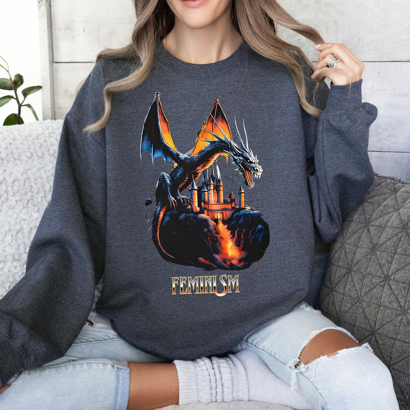 FÃÂµminism Dragon Fantasy Vintage Shirts