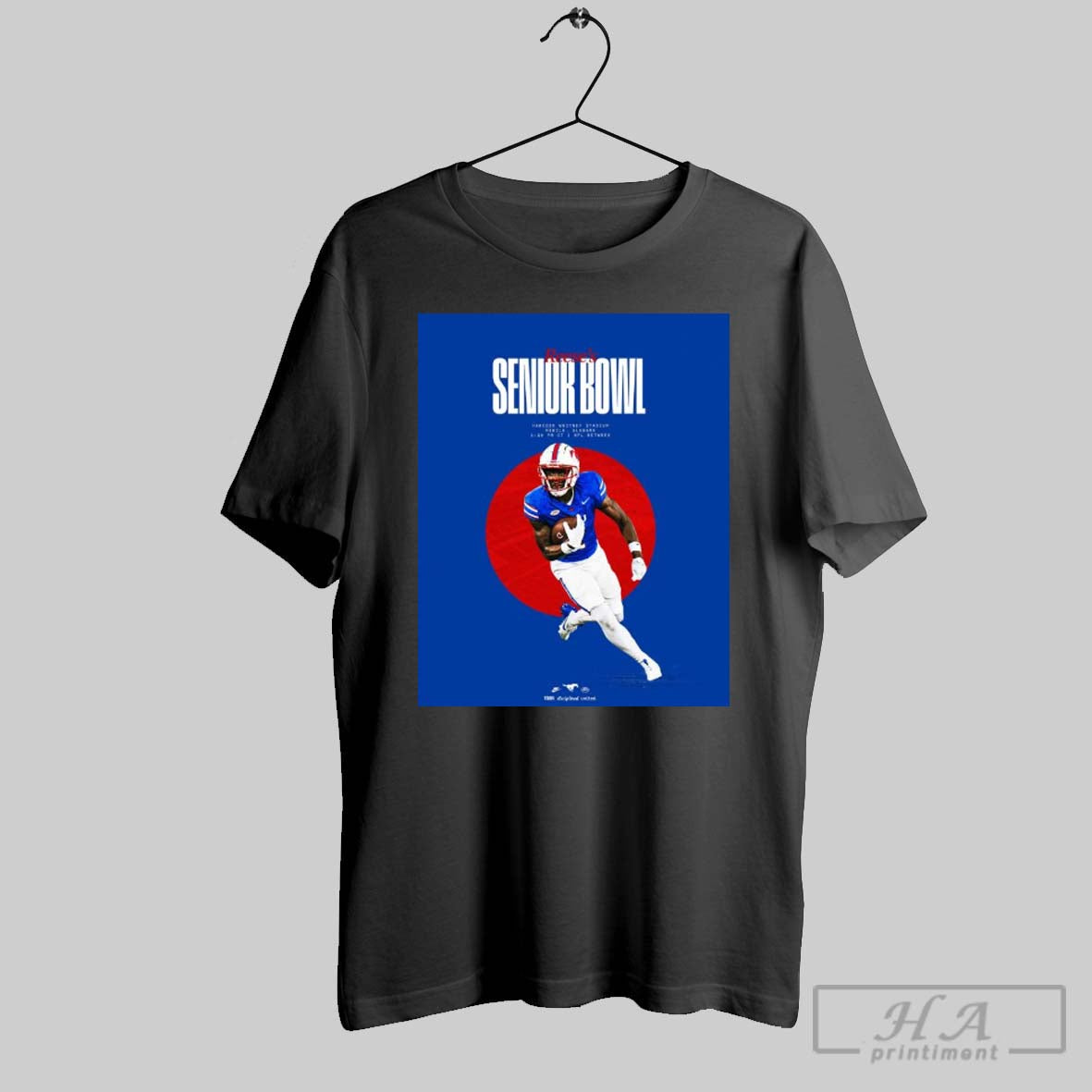 The Senior Bowl Hancock Whitney Stadium Mobile Alabama Brashard Smith Smu Football 2025 Poster T Shirt Hoodie, Sweatshirt