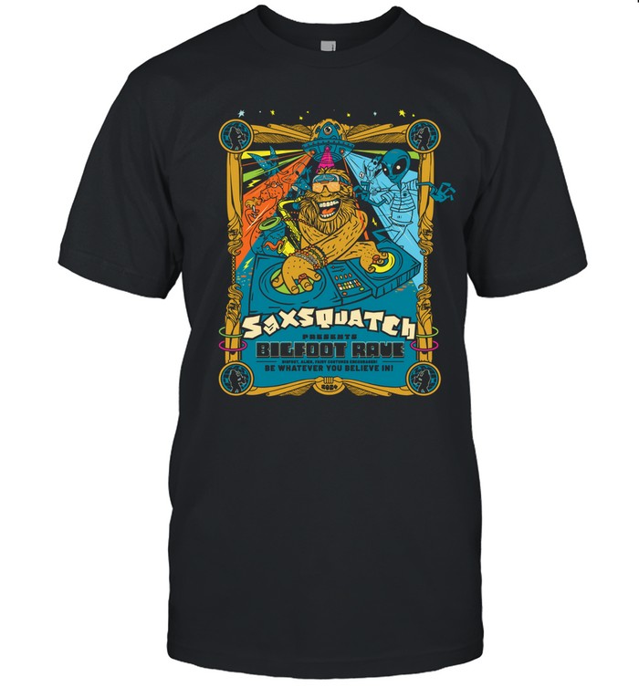 2024 Saxsquatch Tour Bigfoot Rave T Shirt