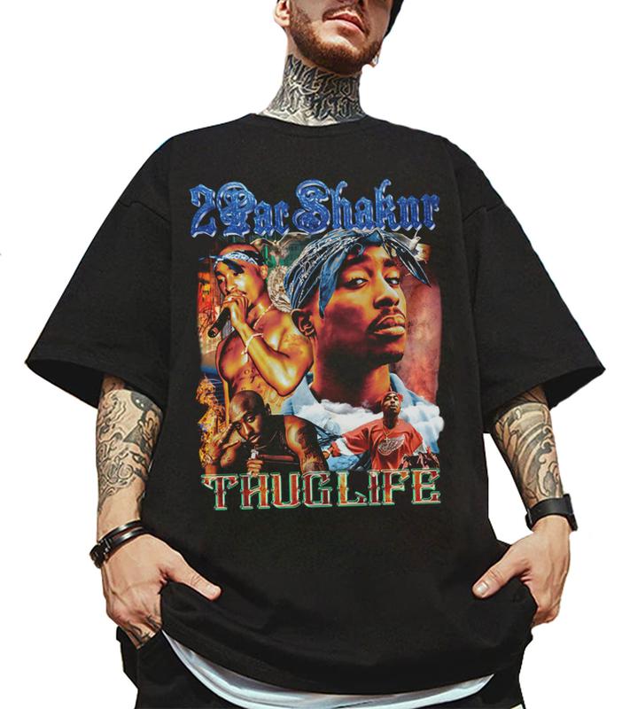 2Pac Shakur Thug Life Shirt, Vintage Tupac Shakur Shirt, 2Pac 90s Shirt, 2Pac Shakur Shirt, Vintage 90s Bootleg Tupac Shirt, 90s Merch, Hip Hop 90s Sh