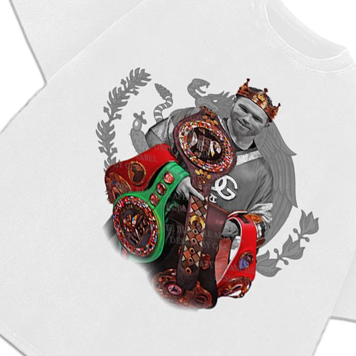 Canelo Alvarez Undisputed King Mexico Goat Saul Alvarez Boxing Vintage Style Graphic Design T-Shirt Cotton Menswear